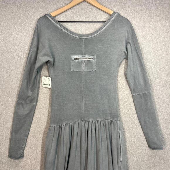 Free People Movement Hot Shot Wide Leg Jumpsuit Womens S Gray NWT - Picture 11 of 12